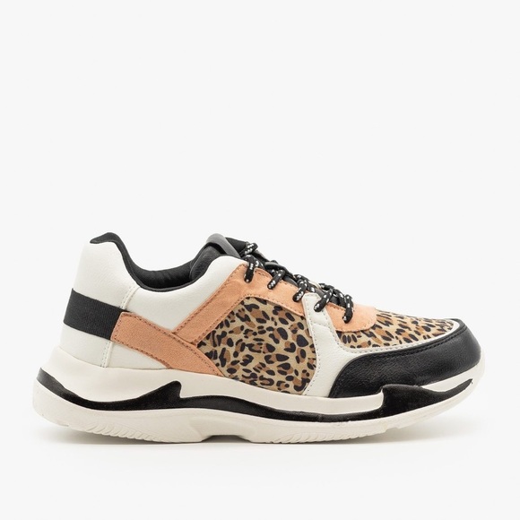 Chunky leopard print sneakers - Picture 2 of 8